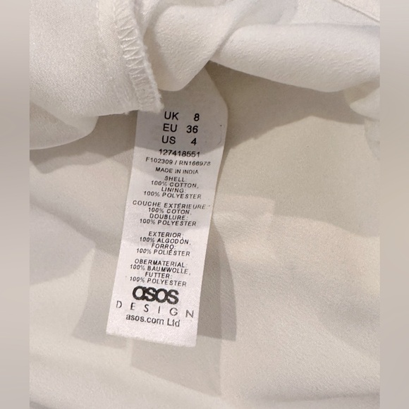 ASOS Design Broderie Crochet Bodice Maxi Bohemian Dress Size 4 - Picture 8 of 11